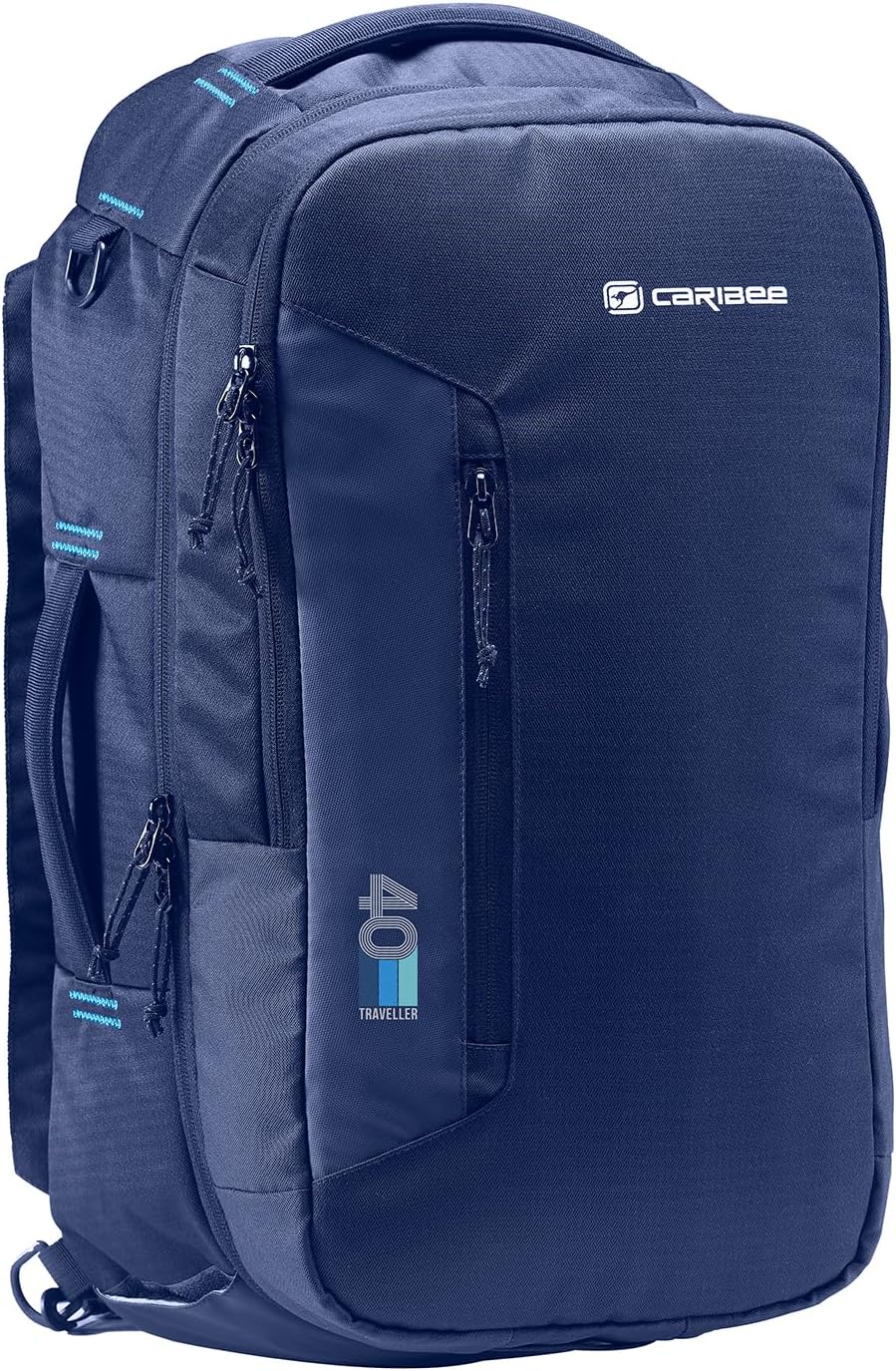 Caribee Traveller 40L Carry-On laptop Backpack, 56x32x22cm (22x12x9inch) 1.2kg (Black)