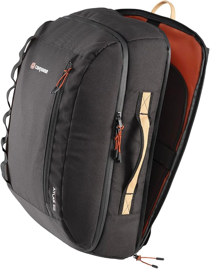Caribee Atlas RPET Carry-On laptop Backpack 38L 50x32x23cm (20x12x9") 1kg Black