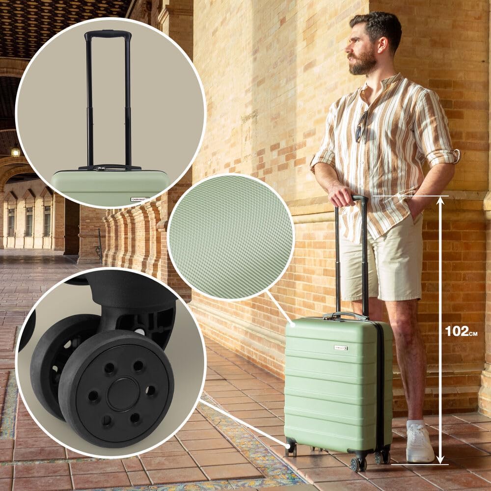 Cabin Max Anode 22x16x8" (55x40x20cm) Cabin Trolley (Mint Green)
