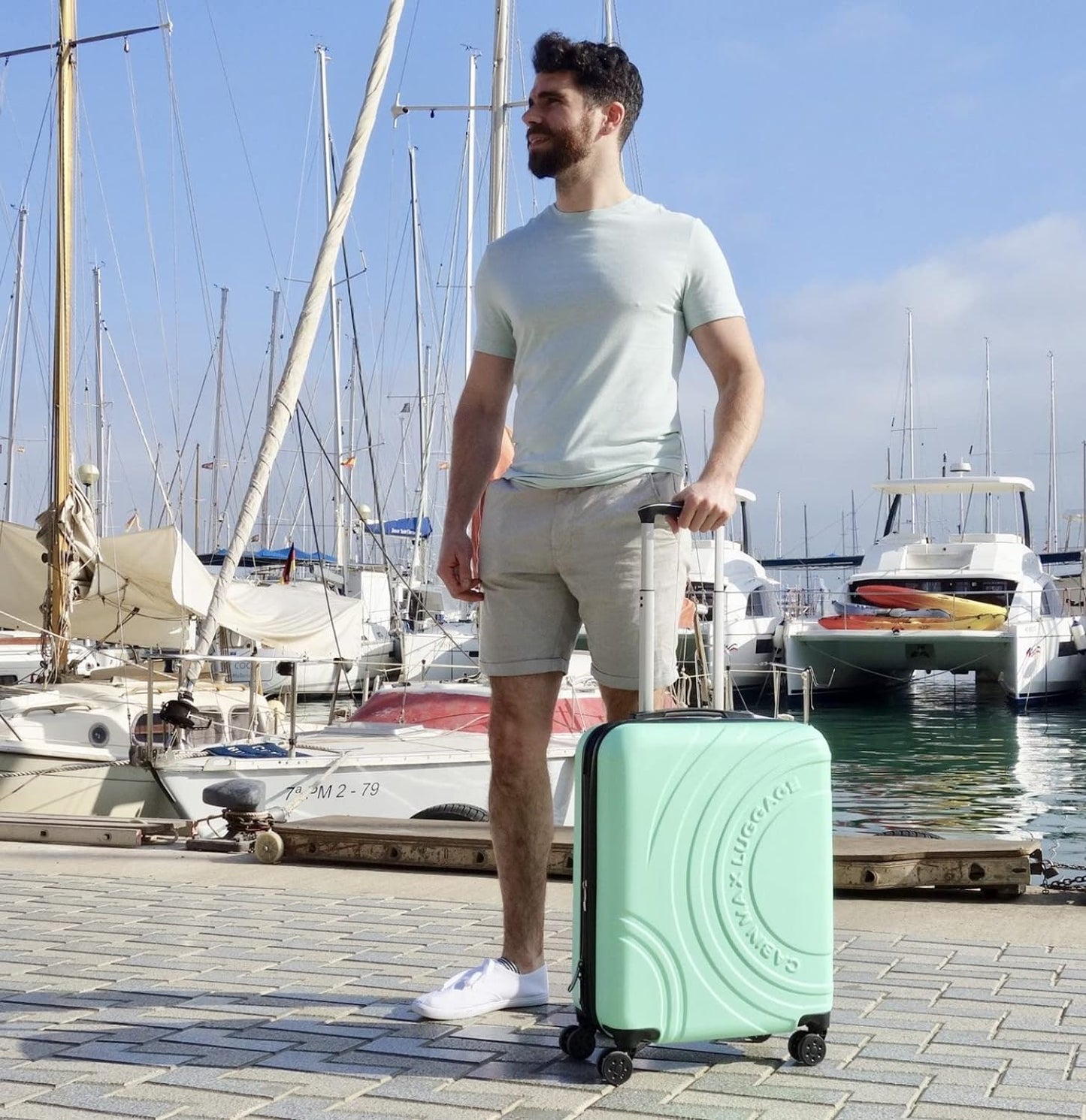 Cabin Max Velocity 22x16x8/10" (55x40x20/25cm) Expandable Cabin Trolley (Mint Green)