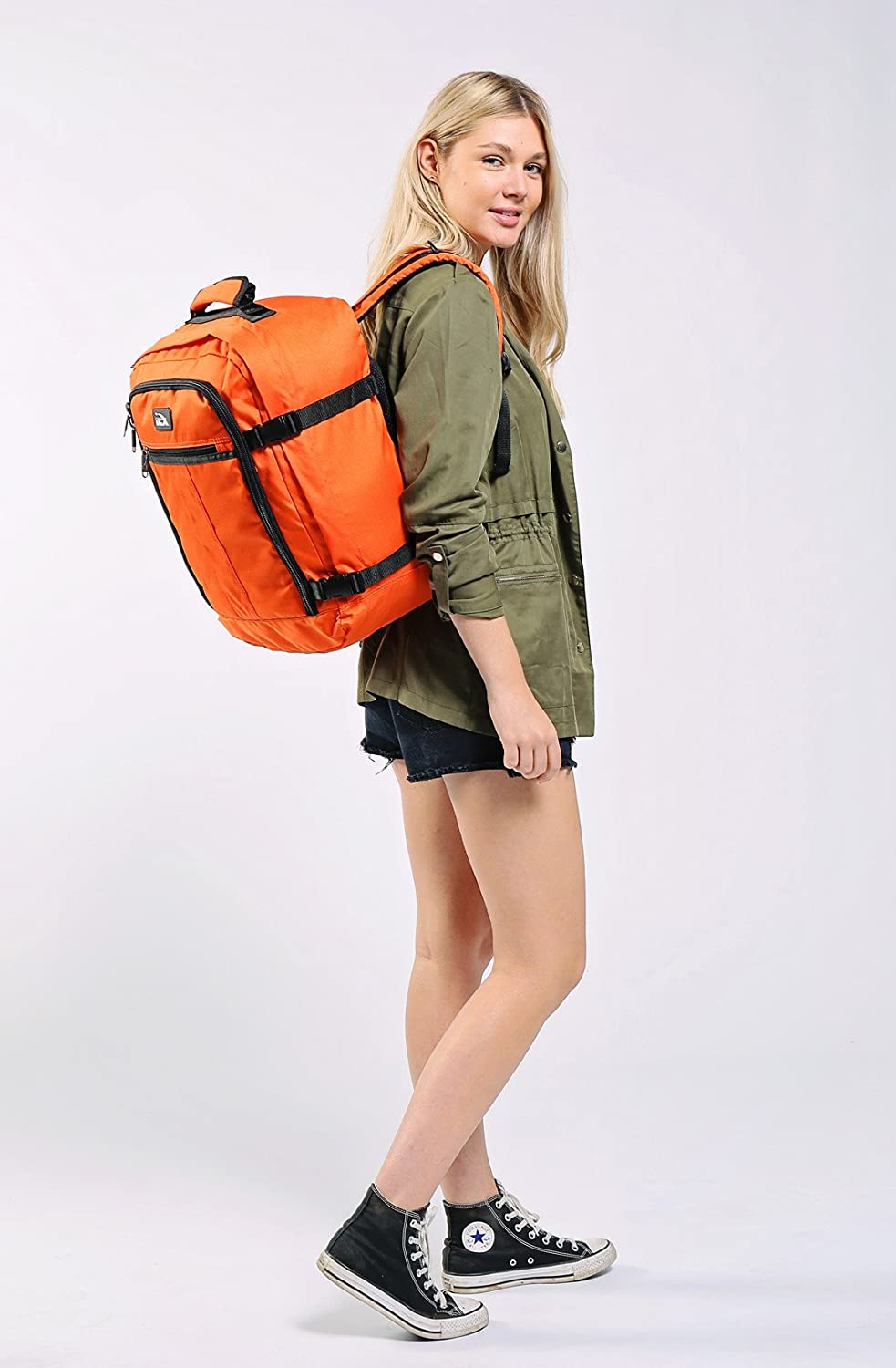 Cabin Max Metz 30L 18x14x8" (45x36x20cm) Cabin Backpack (Orange)