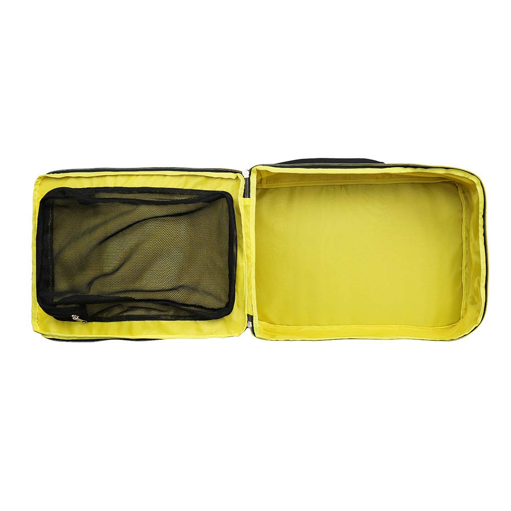 No Tag! Cabin Max Manhattan 20L Stowaway 16x10x8" (40x25x20cm) Underseat Backpack (Grey Red)