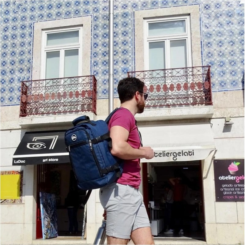 No Tag! Cabin Max Metz 20L Stowaway 16x10x8" (40x25x20cm) Underseat Backpack (Black)