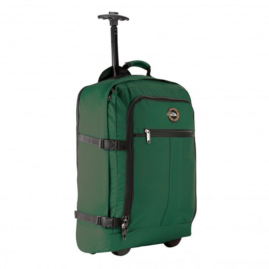 Cabin Max Lyon 22x16x8" (55x40x20cm) Cabin Trolley Backpack (Hunter Green)