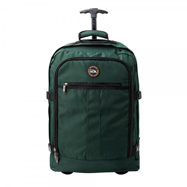 Cabin Max Lyon 22x16x8" (55x40x20cm) Cabin Trolley Backpack (Hunter Green)