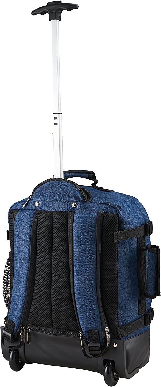 Cabin Max Greenwich 30L 18x14x8" (45x36x20cm) Hybrid Trolley Backpack (Atlantic Blue)