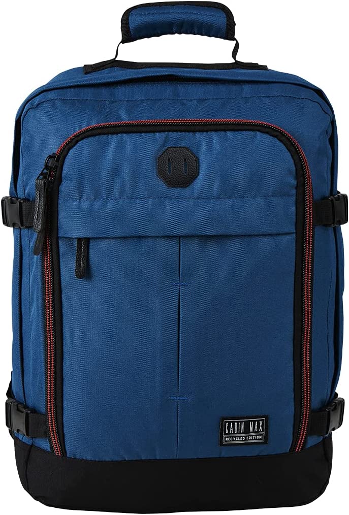 Cabin Max Metz 20L Stowaway 16x10x8" (40x25x20cm) Underseat Backpack (Navajo Blue)