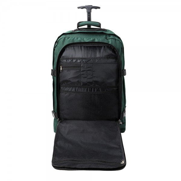 Cabin Max Lyon 22x16x8" (55x40x20cm) Cabin Trolley Backpack (Hunter Green)