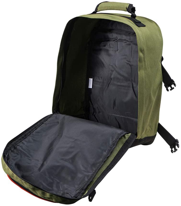 Cabin Max Metz 20L Stowaway 16x10x8" (40x25x20cm) Underseat Backpack (Vintage Khaki)