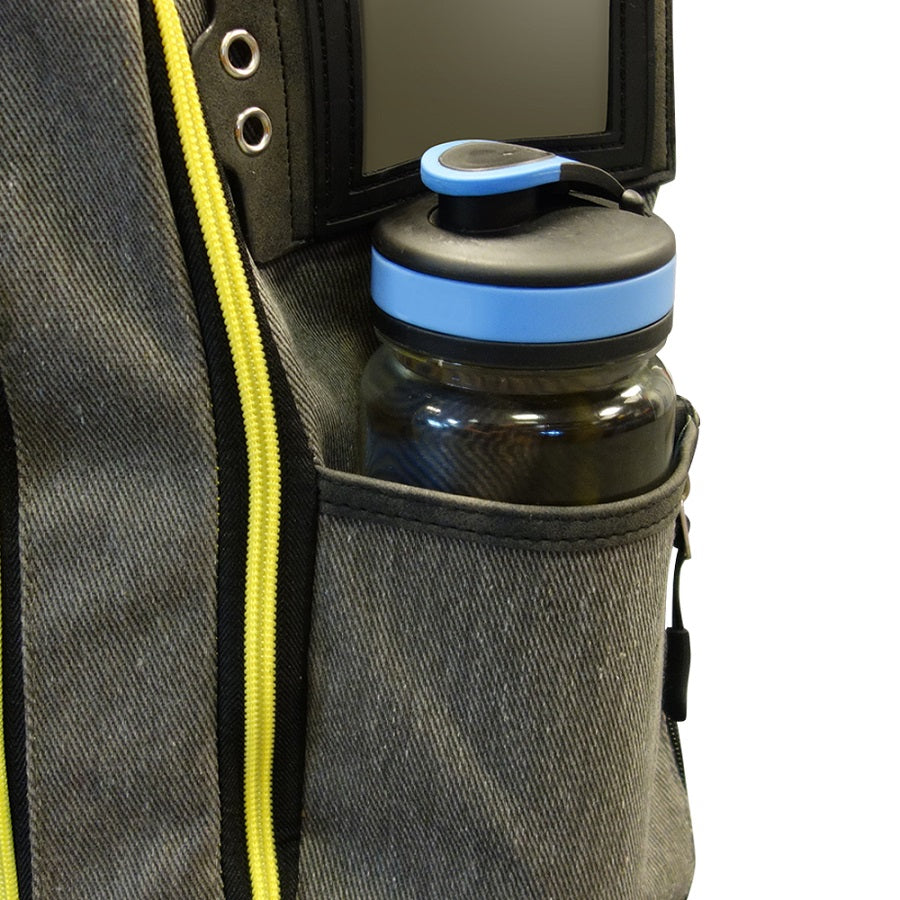 Cabin Max Manhattan Trolley Backpack Hybrid Cabin Bag 55x40x20cm (21x16x8") - Grey/Yellow