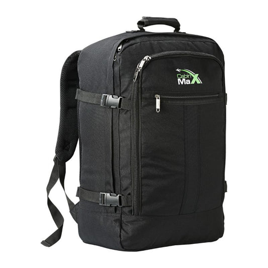 Cabin Max Metz 44L 22x16x8" (55x40x20cm) Cabin Backpack (Black)