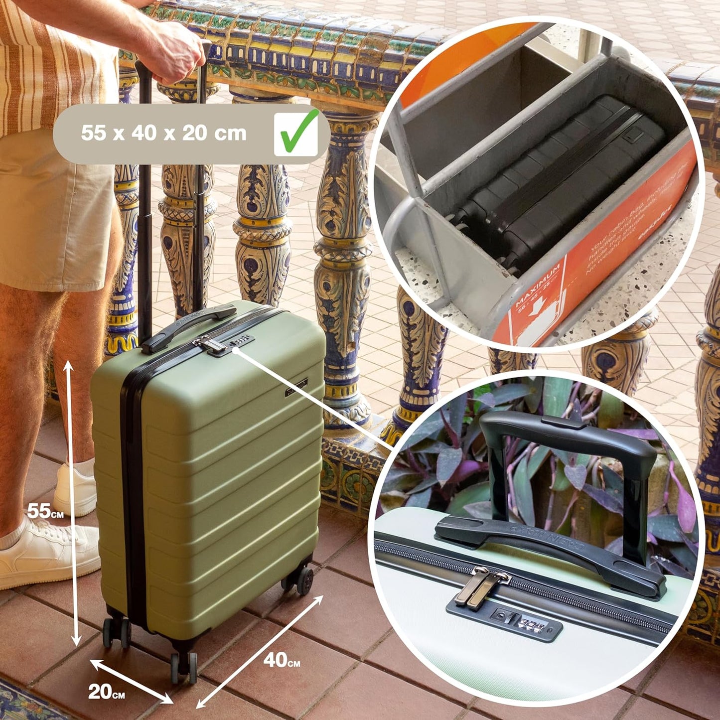 Cabin Max Anode 22x16x8 55x40x20cm Cabin Trolley Black Cabin Cabin Max Anode 22x16x8 55x40x20cm Cabin Trolley Black Cabin