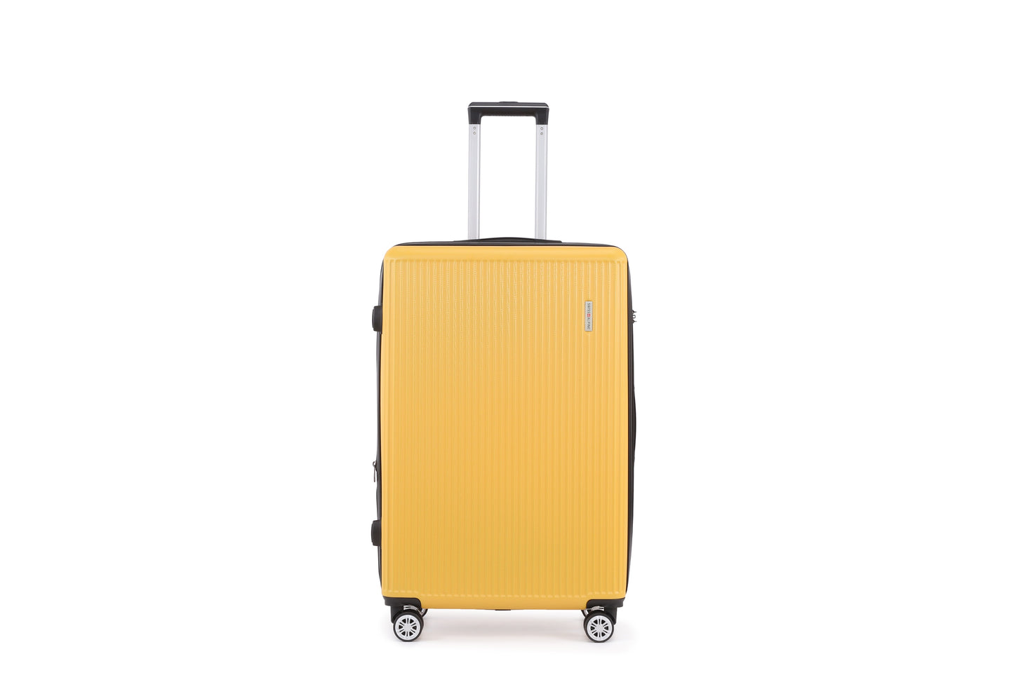 Swiss Alpine Hardside Expandable 4 pieces Spinner luggage set (32", 28", 24", 20") (Yellow)