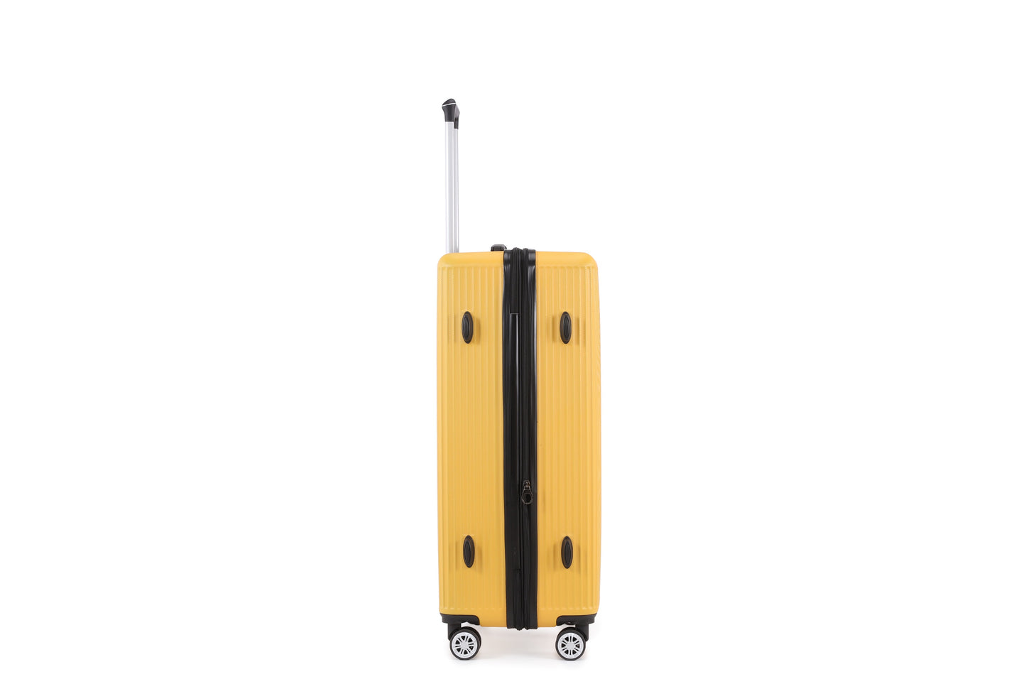 Swiss Alpine Hardside Expandable 4 pieces Spinner luggage set (32", 28", 24", 20") (Yellow)