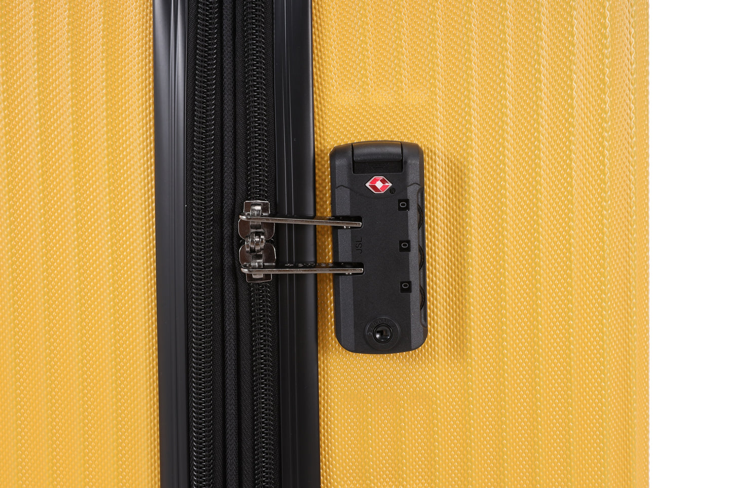 Swiss Alpine Hardside Expandable 4 pieces Spinner luggage set (32", 28", 24", 20") (Yellow)