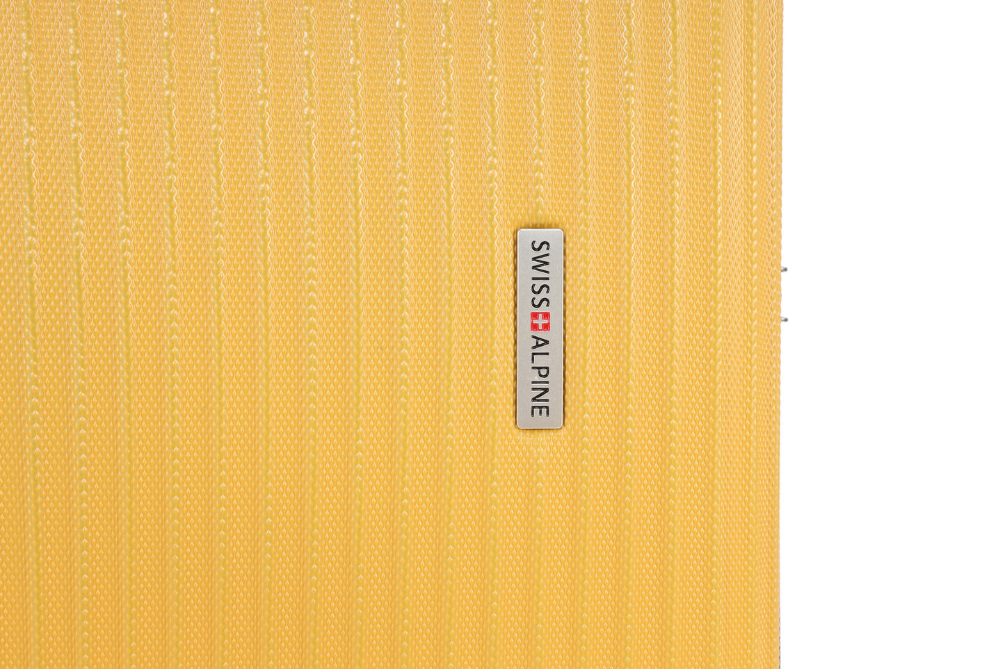 Swiss Alpine Hardside Expandable 4 pieces Spinner luggage set (32", 28", 24", 20") (Yellow)