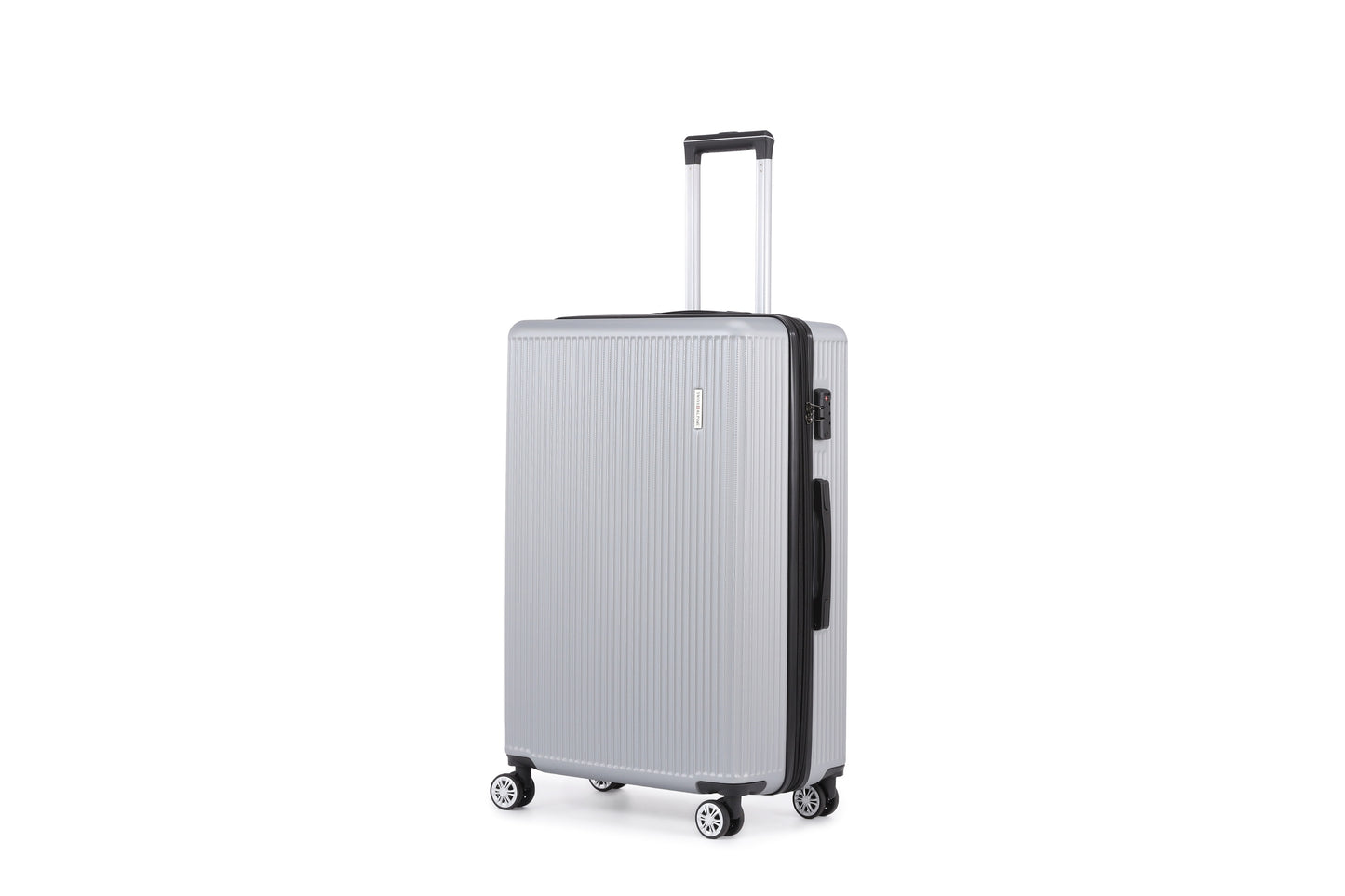 Swiss Alpine Hardside Expandable 4 pieces Spinner luggage set (32", 28", 24", 20") (Silver)