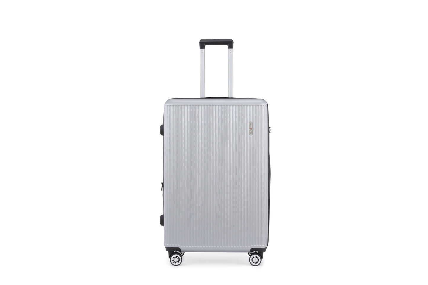 Swiss Alpine Hardside Expandable 4 pieces Spinner luggage set (32", 28", 24", 20") (Silver)