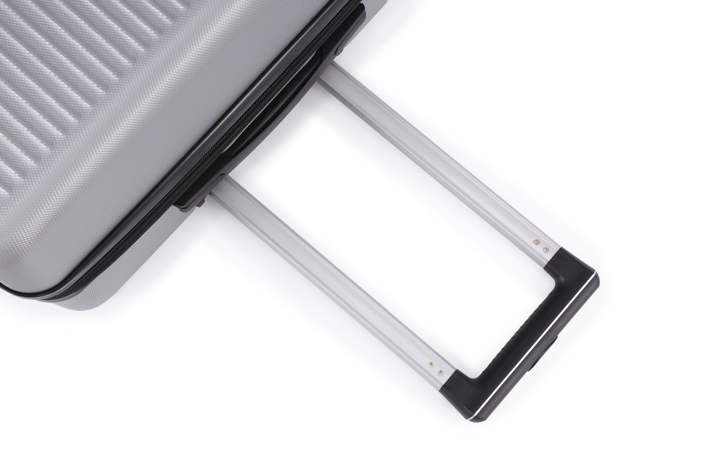 Swiss Alpine Hardside Expandable 4 pieces Spinner luggage set (32", 28", 24", 20") (Silver)