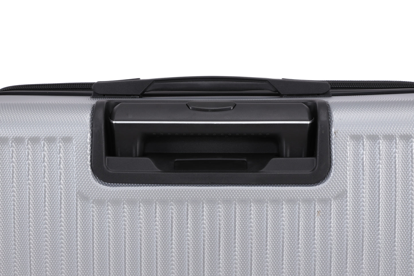 Swiss Alpine Hardside Expandable 4 pieces Spinner luggage set (32", 28", 24", 20") (Silver)