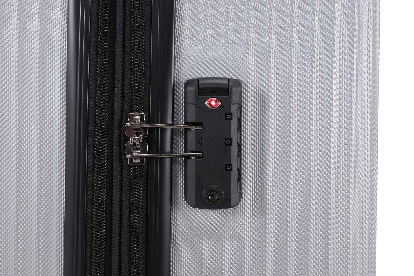 Swiss Alpine Hardside Expandable 4 pieces Spinner luggage set (32", 28", 24", 20") (Silver)