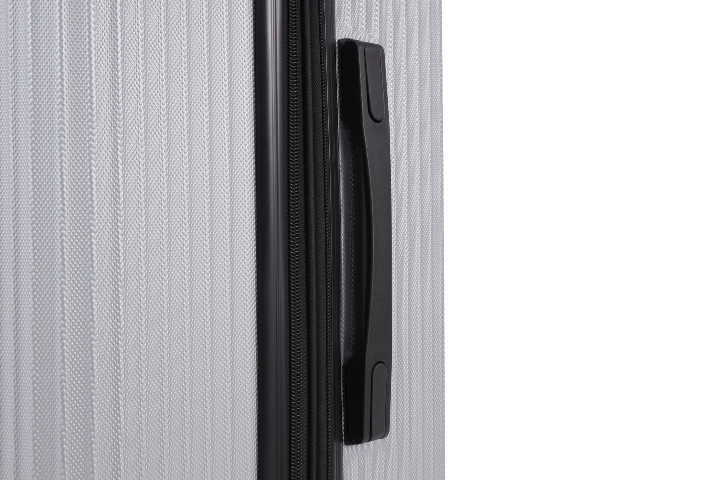 Swiss Alpine Hardside Expandable 4 pieces Spinner luggage set (32", 28", 24", 20") (Silver)