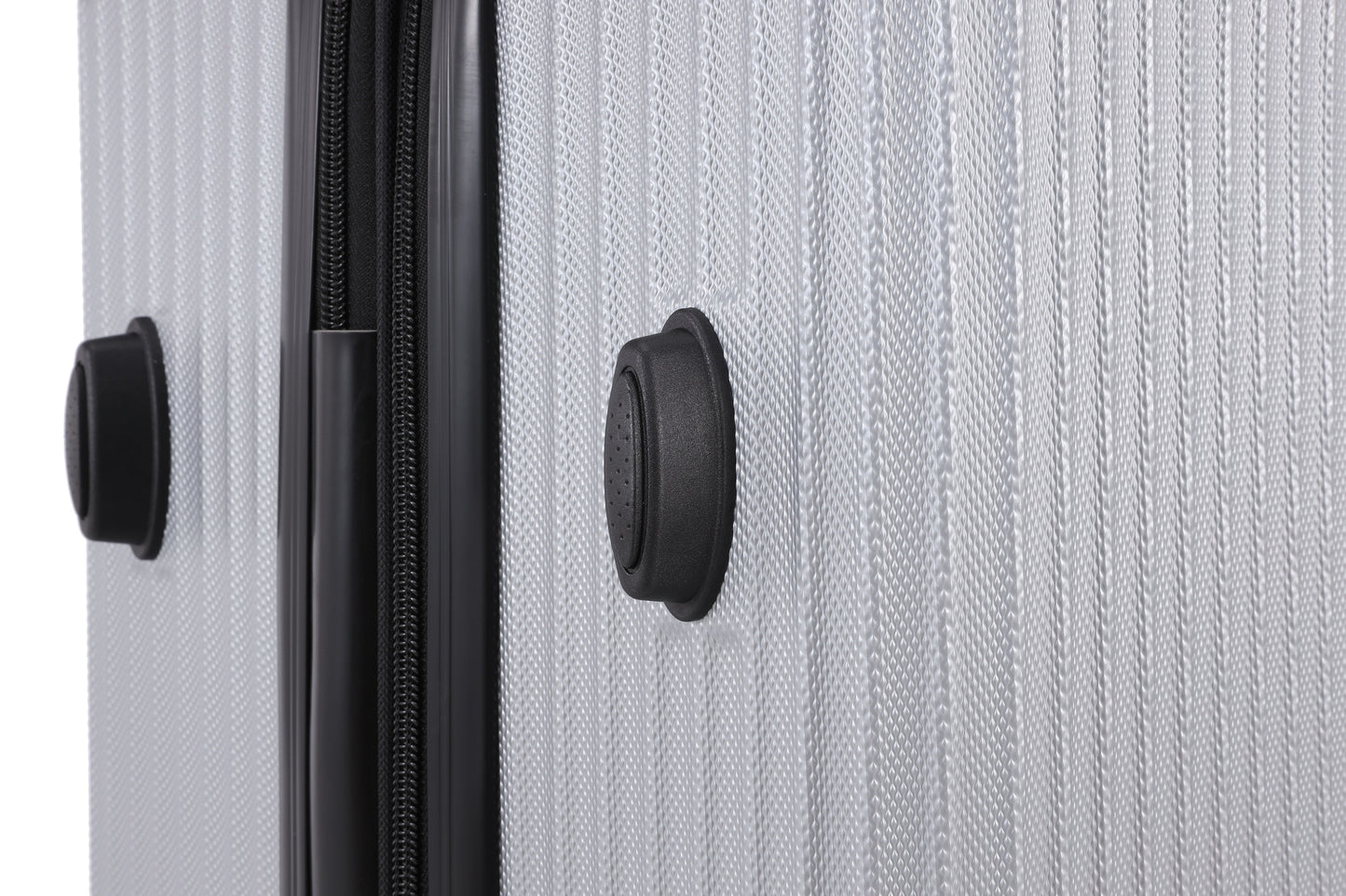 Swiss Alpine Hardside Expandable 4 pieces Spinner luggage set (32", 28", 24", 20") (Silver)