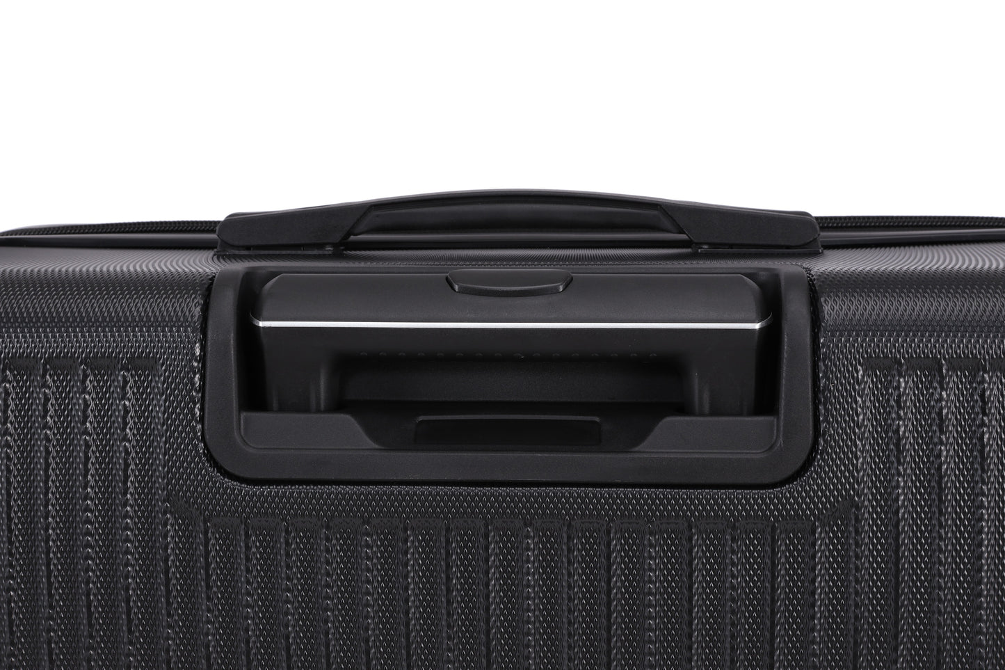 Swiss Alpine Hardside Expandable 4 pieces Spinner luggage set (32", 28", 24", 20") (Black)