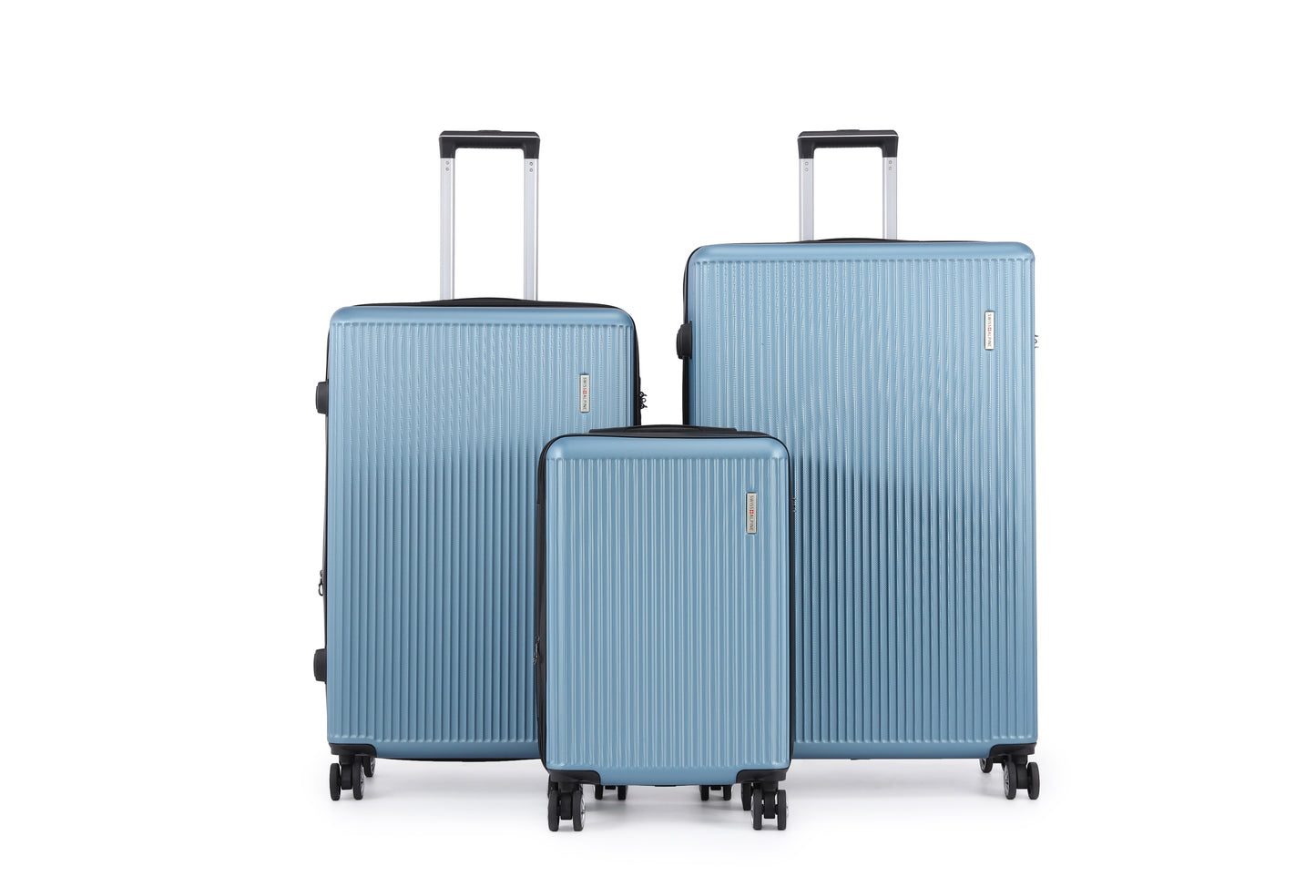 Swiss Alpine Hardside Expandable 4 pieces Spinner luggage set (32", 28", 24", 20") (Blue)