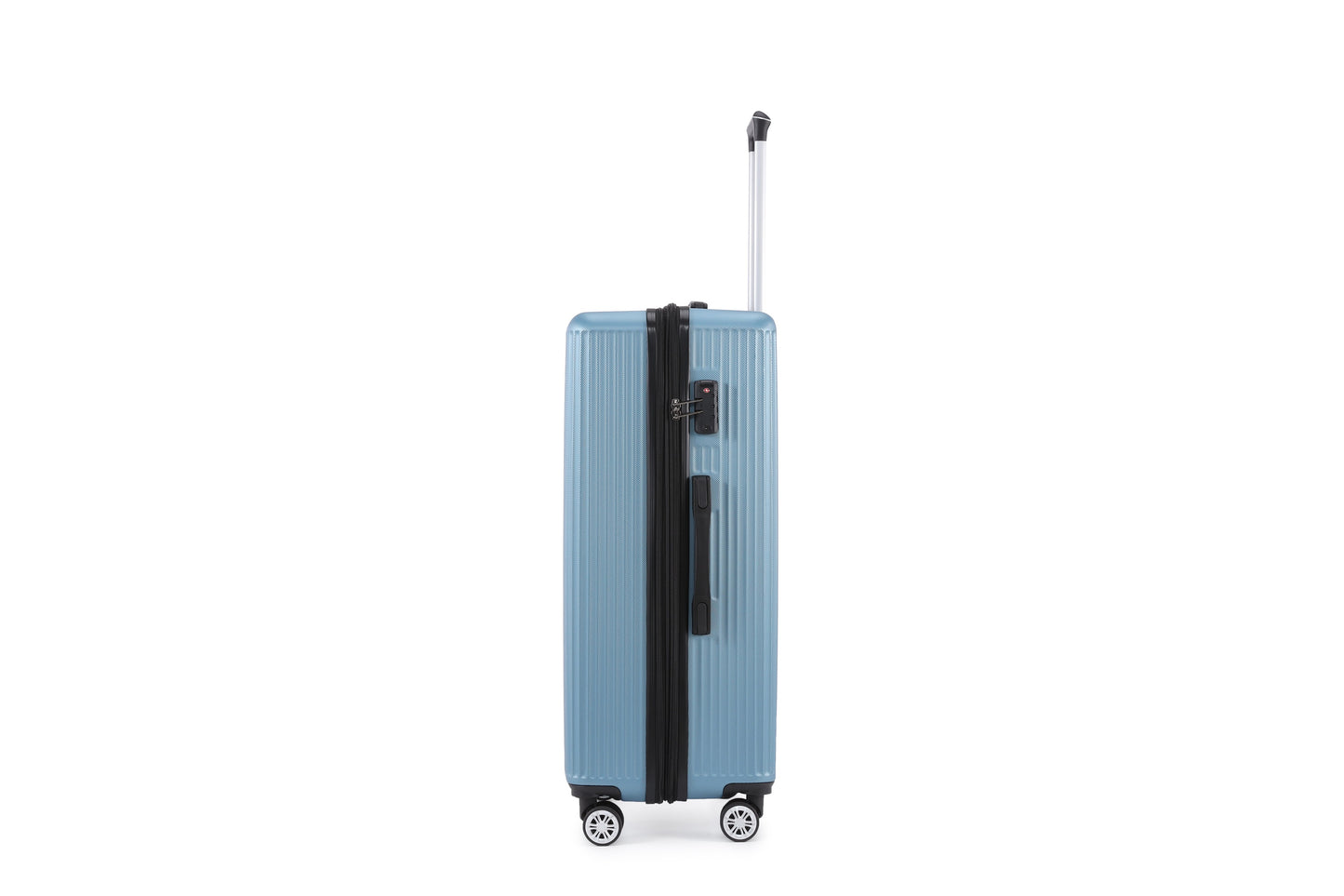 Swiss Alpine Hardside Expandable 4 pieces Spinner luggage set (32", 28", 24", 20") (Blue)