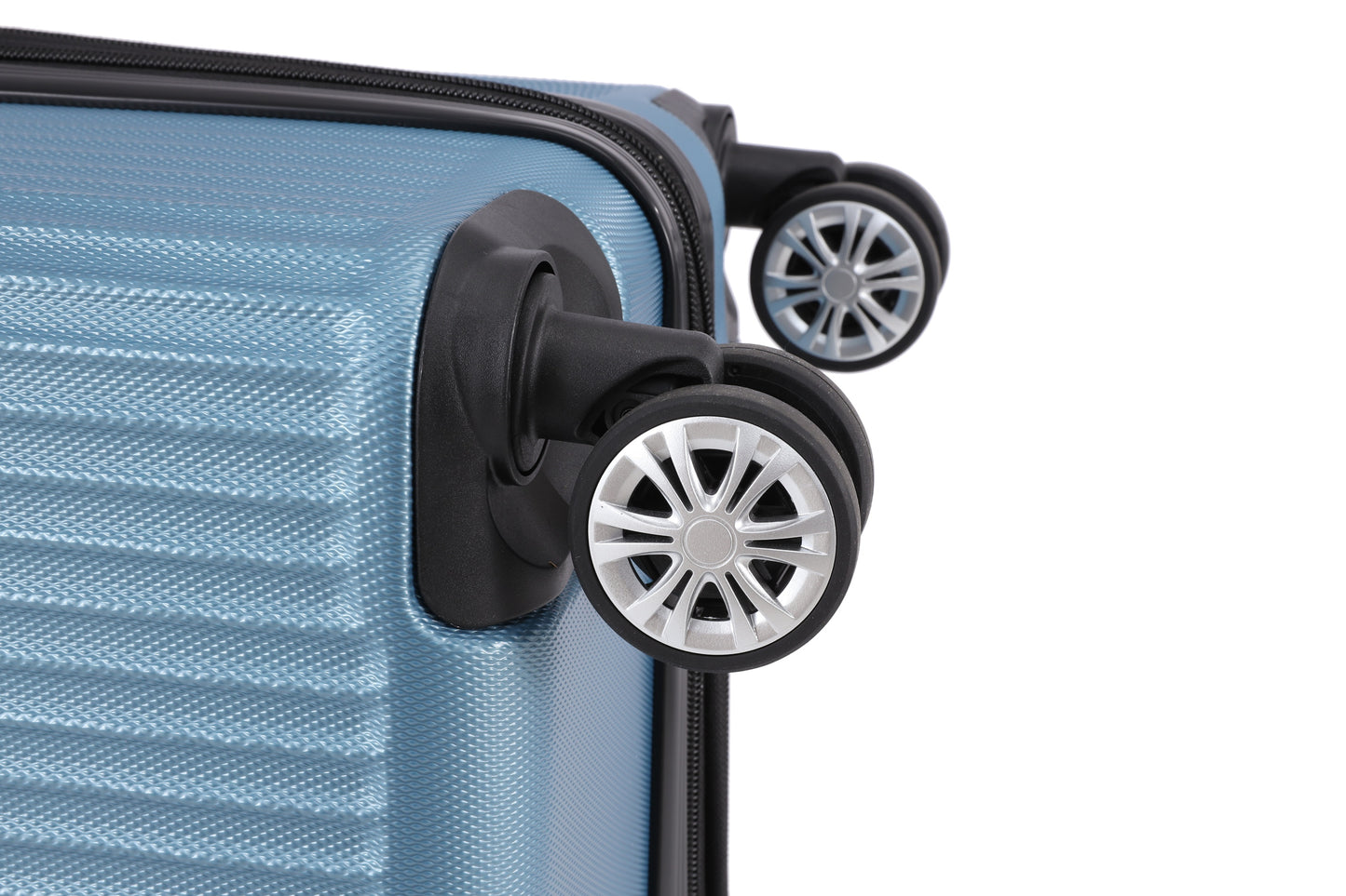 Swiss Alpine Hardside Expandable 4 pieces Spinner luggage set (32", 28", 24", 20") (Blue)