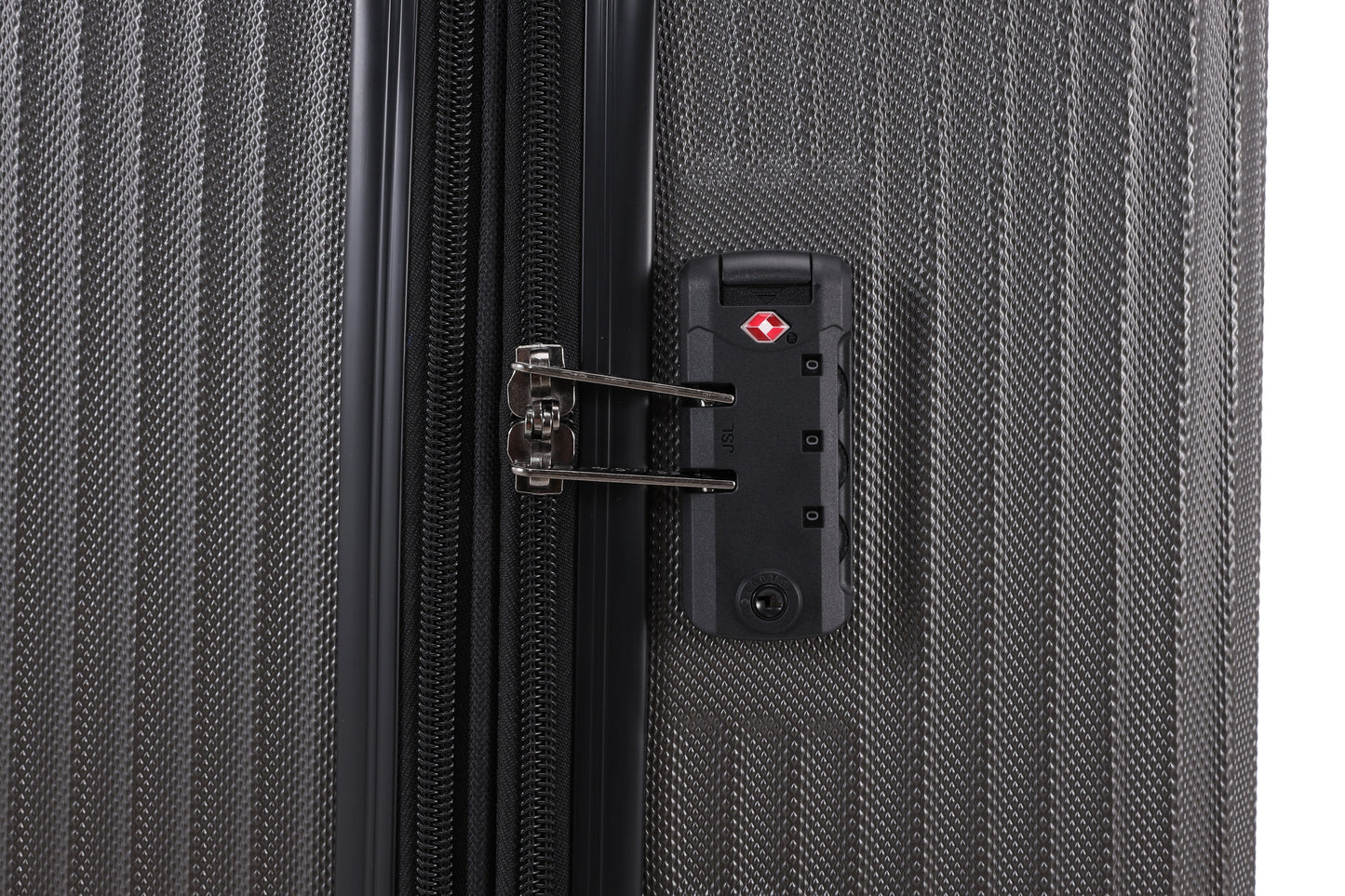 Swiss Alpine Hardside Expandable 4 pieces Spinner luggage set (32", 28", 24", 20") (GREY)