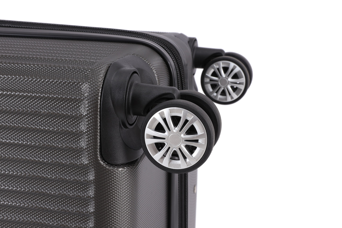 Swiss Alpine Hardside Expandable 4 pieces Spinner luggage set (32", 28", 24", 20") (GREY)