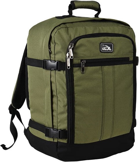 Cabin Max Metz 30L 18x14x8" (45x36x20cm) Cabin Backpack (Olive Green)