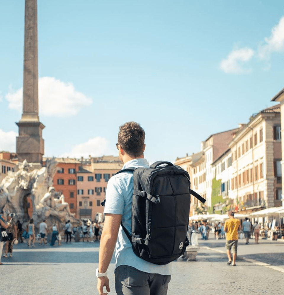 Cabin Max Uppsala 44L 22x16x8 55x40x20cm Cabin Backpack Black